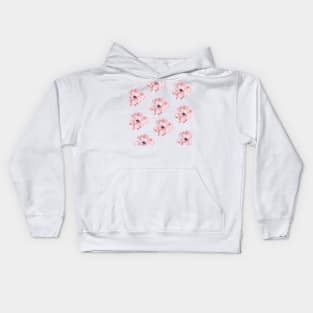 Pink Flowers Kids Hoodie